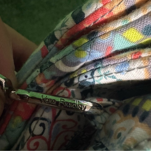 Vera Bradley Green and Blue Crossbody Bag with Paisley Design - Picture 6 of 7